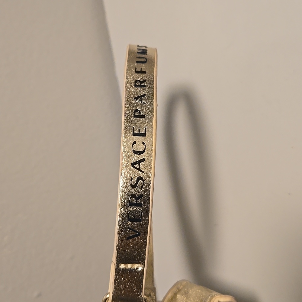 Versace Metallic Gold Mini Coin Wristlet - Picture 5 of 8
